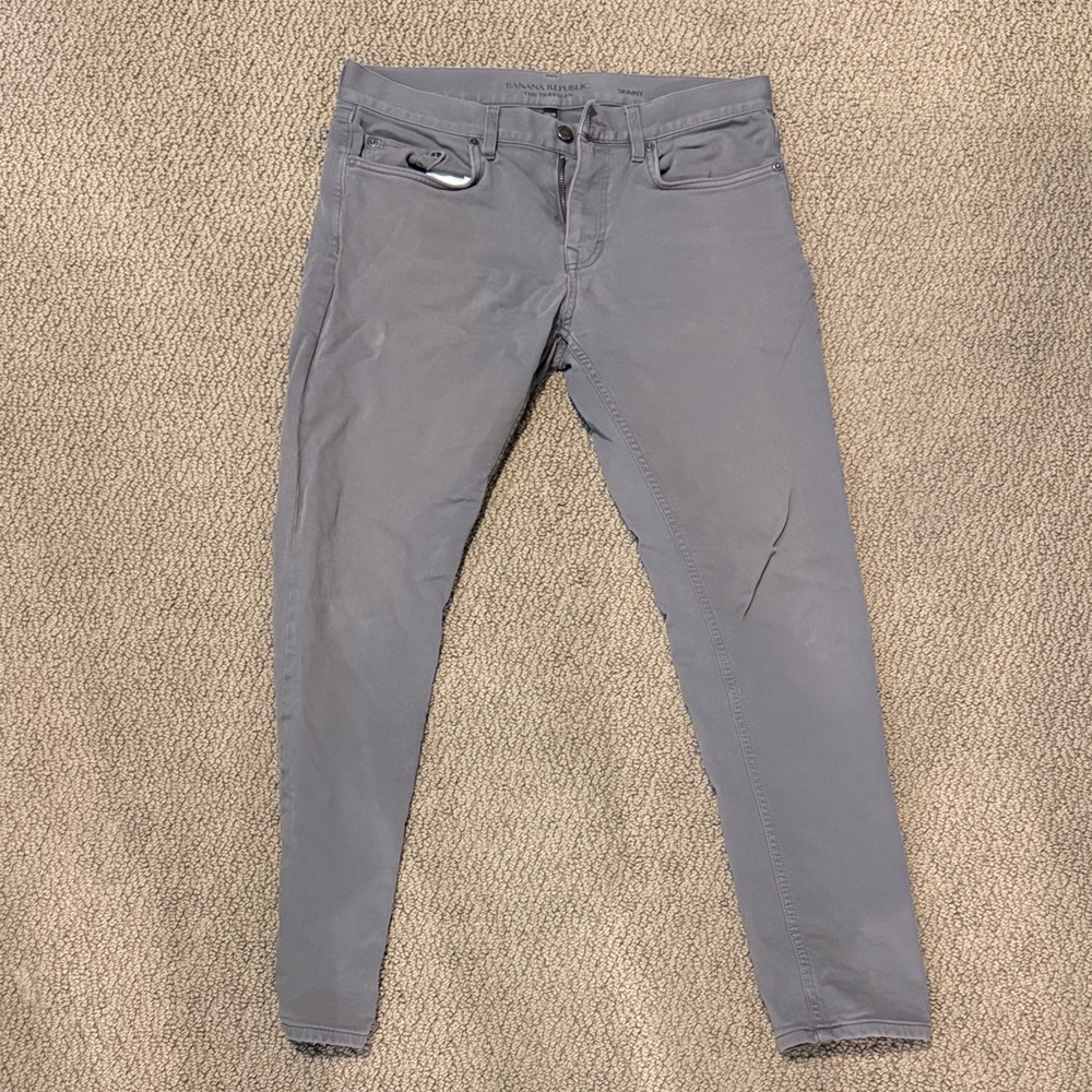 Banana Republic Light Gray Skinny Jeans